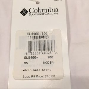 Columbia Arch Cape Skort new X small